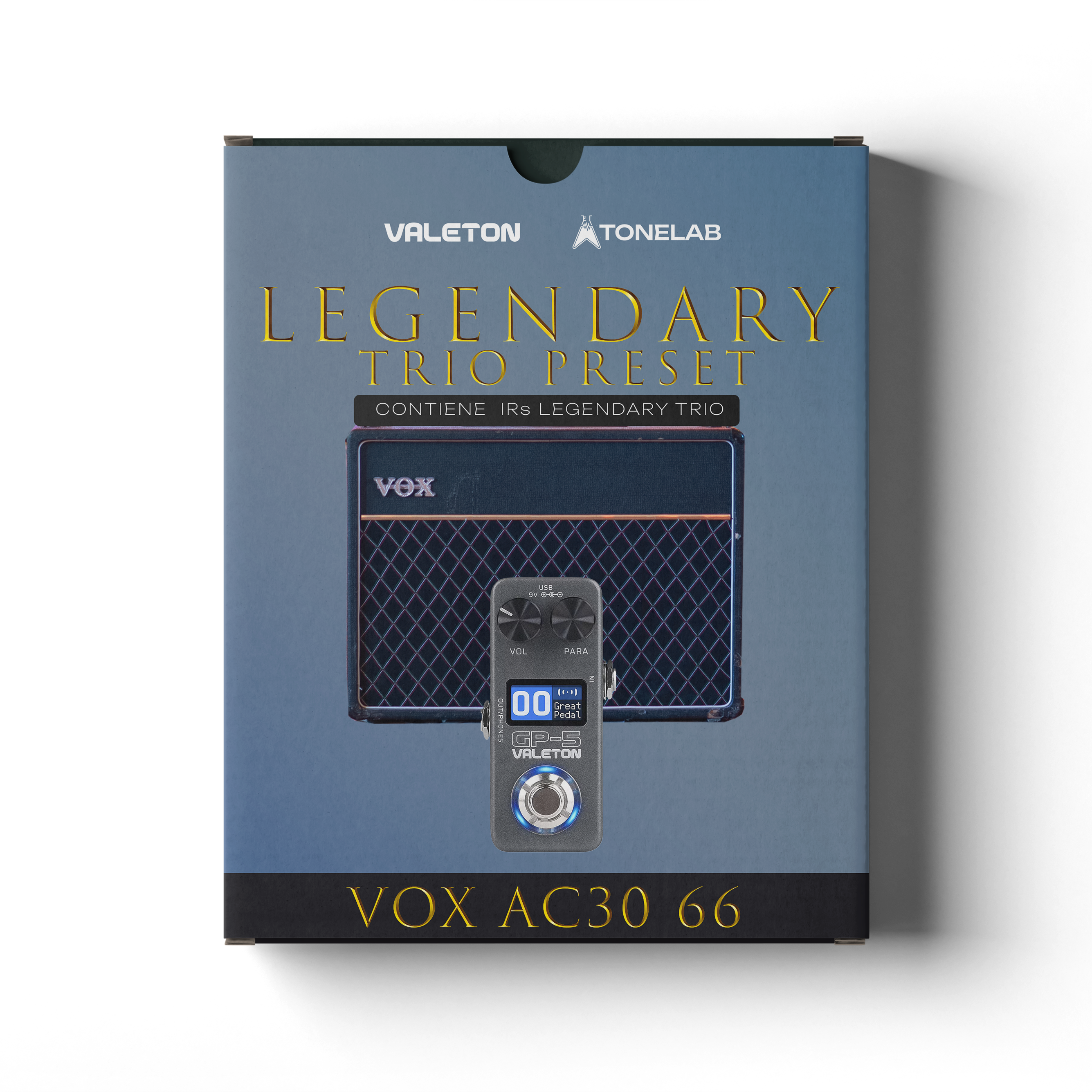 vox vxt-1 strobe pedal tuner TL VX AC30 TB '66 Amp Presets