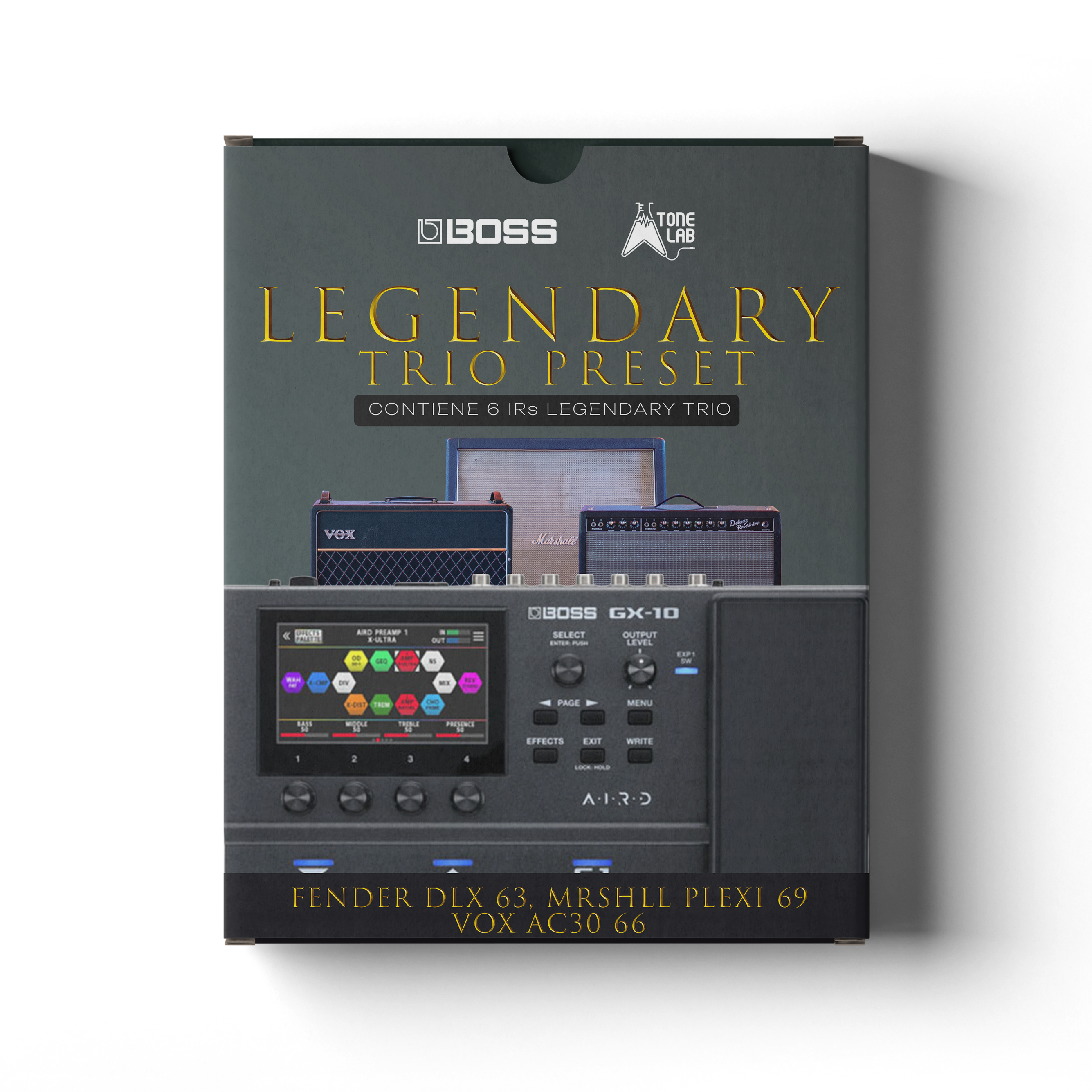 Legendary Trio Presets | Boss GX10/GX100 | Fender-Vox-Marshall
