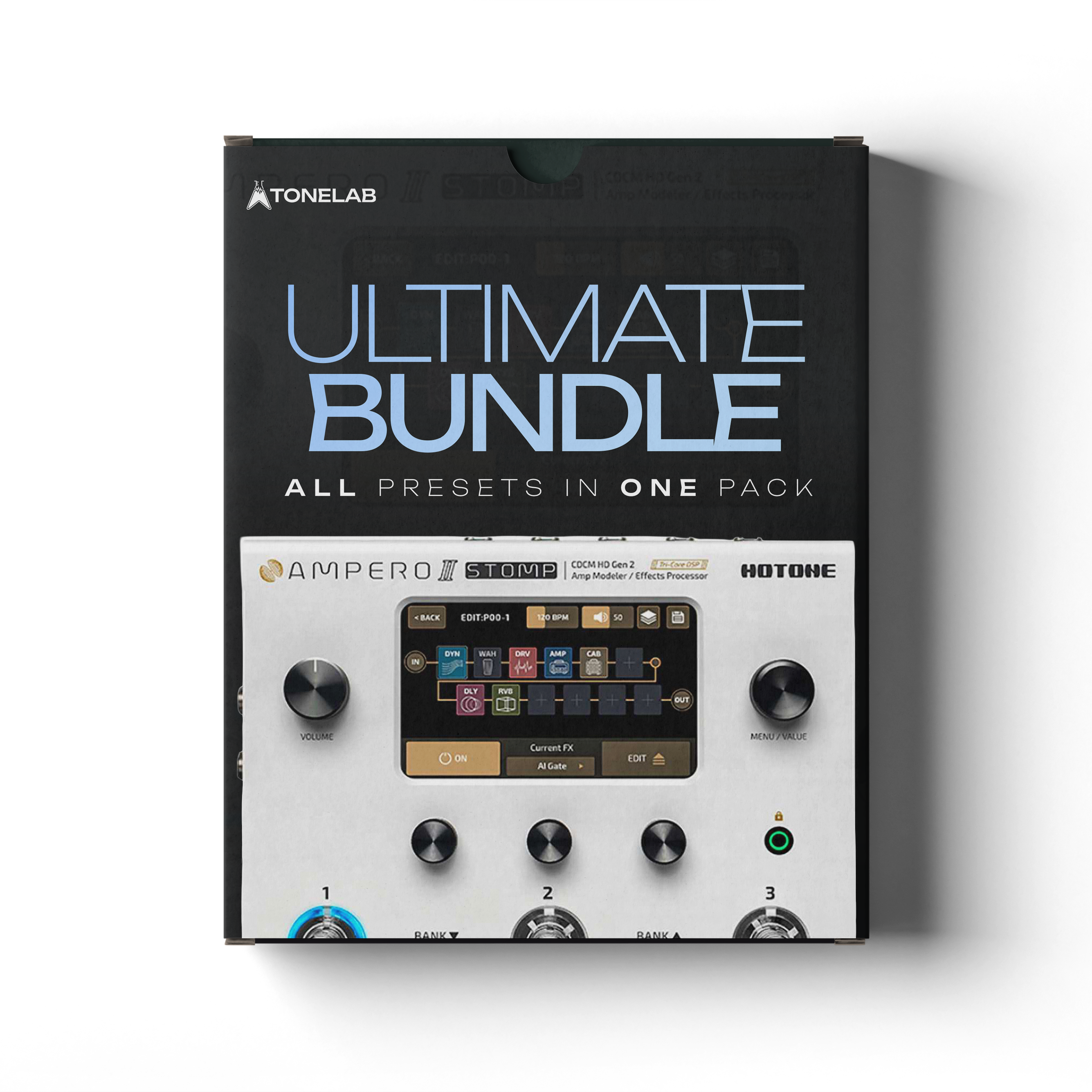 TL AMPERO STOMP2 ULTIMATE BUNDLE | 100+ Presets & 10+ IRs | Todos los presets en 1-Paquete