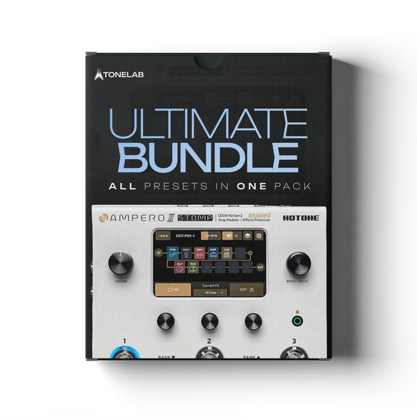 TL Ampero Stomp2 Ultimate Bundle | 100+ Presets & 10+ IRs | Todos los presets en 1-Paquete